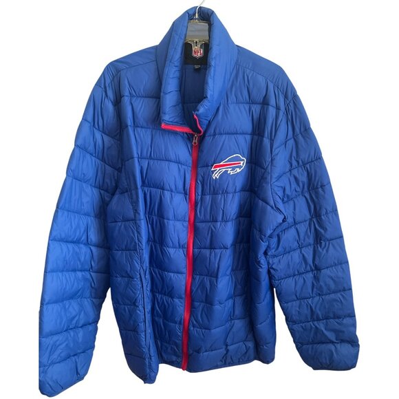 G-III Other - G-lll NFL Buffalo Bills Blue Full Zip Up Puffer Jacket Size XXL